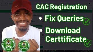 CAC Business Registration 2024 How To Download CAC Certificate  How To Fix CAC Queries