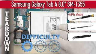 Samsung Galaxy Tab A 8.0 SM-T355  Teardown Take apart Tutorial