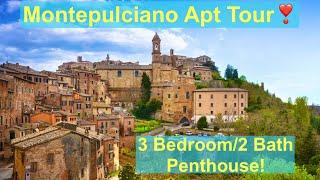 Montepulciano Penthouse Apt Tour  270° Views  Only €220.000 Yeah That’s Cheap Here 