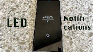 Galaxy S22 Ultra Hidden Trick Activates LED Notifications Old School Samsung Style