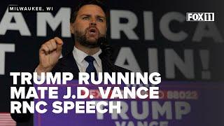 Vice presidential nominee JD Vance addresses RNC