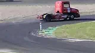 Truck drifting - M.Johansson with Scania
