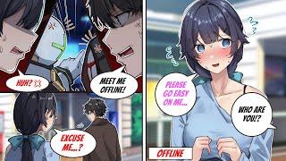 ［Manga dub］ My online girlfriend always mocks me but when I actually met her she became...［RomCom］