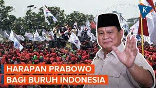 Prabowo Ucapkan Selamat Hari Buruh Semoga Pekerja Semakin Sejahtera