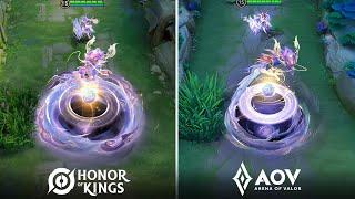 AOV x HOK  Skin Effects Comparison  Sun Shangxiang Violet 