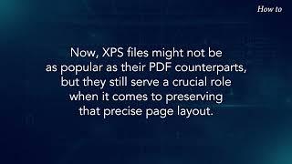 How to Open XPS Files