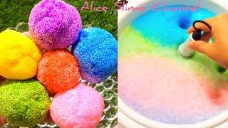 1 min Satisfying SLIME Video 2019 #6 ASMR  Relaxing Crunchy Slime Compilation  Alice Slime Channel