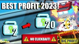 Growtopia  2DL TO 20DL BEST PROFIT METHOD IN GROWTOPIA 2023 NO FARMING  HOW TO GET RICH FAST 