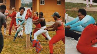 ACTRESS TOYIN ABRAHAM AT TRAINING CAMP FOR HER NEW MOVIE - IYALODE