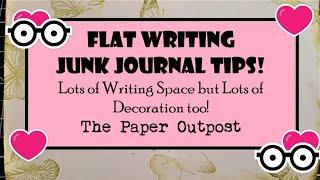 Flat Writing Junk Journal Ideas & Tips Adding Extra Writing Space The Paper Outpost