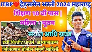 ITBP Constable Tradsman bharti 2024  शिक्षण 10 वी पास  सफाई कर्मचारी