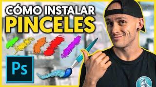 Cómo instalar PINCELES en PHOTOSHOP 2021+ PACK de Pinceles GRATIS 