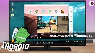 The Best Android Emulator For Free Fire 4GB RAM PC  Windows 10 11 Low End PC Without Graphics Card