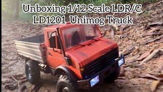 Unboxing 12 Scale LDRC Unimog Truck LD1201 Twin Motors Hard Body 4WD RC Crawler Extreme