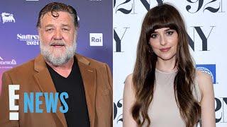 Russell Crowe CALLS OUT Dakota Johnsons Madame Web Criticism  E News