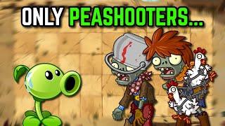 Can you beat Plants vs. Zombies 2 with ONLY PEASHOOTERS? Part 1