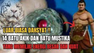 GANAS LUAR BIASA  14 batu akik dan batu mustika yang memiliki energi besar dan kuat.