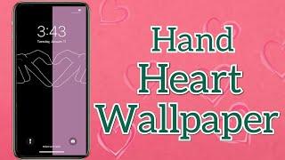 Hand Heart Wallpaper Trend  How to do Hand Heart Wallpaper on Tiktok  Ibis paint x Tutorial