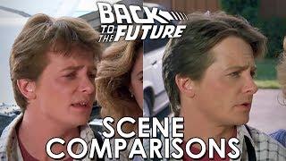 Back to the Future 1985 and Back to the Future Part II 1989- scene comparisons