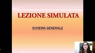 LEZIONE SIMULATA Schema generale - #prepariamocialFIT