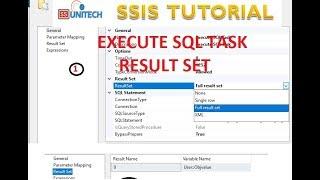 execute sql task result set  result sets in ssis  ssis tutorial part 39