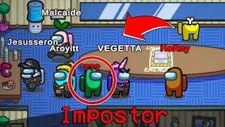 AMONG US  INCREIBLE BUG como IMPOSTOR con FARGAN