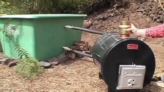 HOW to BUILD a JACUZZI HOT TUB wood fired SUNLINE POOL HEATER