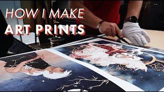 HOW I MAKE PRINTS FOR MY ART SHOP  Print & Prep With Me