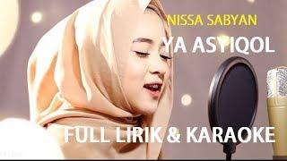 NISSA SABYAN YA ASYIQOL LIRIK & KARAOKE