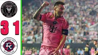 Messi Hattric Asisst Inter Miami VS New England 3\1 & Final American Leagua & All Goals 2024 HD