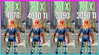 RTX 4070 vs RTX 4070 TI vs RTX 3090 vs RTX 3090 TI - Test in 15 Games