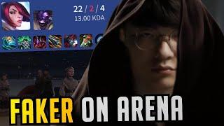 T1 Faker Goes FULL ANAKIN on Arena Kids  KR Pros Play Arena Highlights