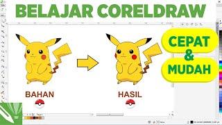 Cara Tracing Pokemon Pikachu Dengan Coreldraw - Belajar Coreldraw