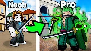 Noob To PRO With ONLY SWORDS In Blox Fruits Roblox