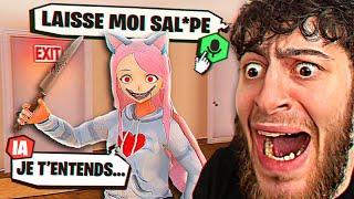 MA COPINE IA EST COMPLETEMENT FOLLE JE DOIS MECHAPPER  Yandere Simulator AI