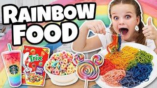 WE ONLY ate RAINBOW food for 24 HOURS