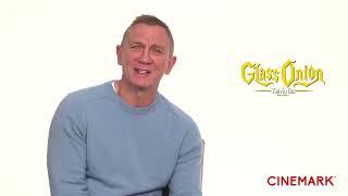 Glass Onion Interview With Daniel Craig Rian Johnson Madelyn Cline and Jessica Henwick