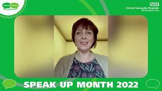 Claire Flint Non-Executive Director lead for Freedom to Speak Up on Speak Up Month 2022