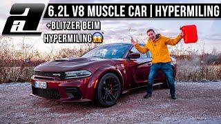 ÜBER 800km mit EINEM Tank im Dodge Charger HELLCAT?  HYPERMILING mit 717PS V8