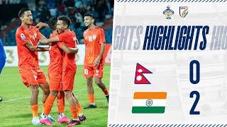 Nepal 0-2 India  Full Highlights  SAFF Championship 2023