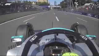 F1 2022 Hamilton bouncing at Baku. Huge Porpoising