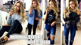 LAST MINUTE OUTFIT IDEAS  NO EFFORT OUTFITS FOR SCHOOL & COLLEGE