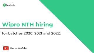 Wipro NTH Off Campus Hiring 2020 2021 & 2022