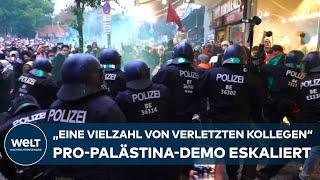 BERLIN HEFTIGE KRAWALLE bei propalästinensischer Demo – Israel-Hass und antisemitische Parolen