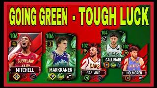 2 PROMOS - 1 LINEUP  GMs MITCHELL & MARKKANEN  GARLAND GALLINARI & CHET   NBA LIVE MOBILE  NBA