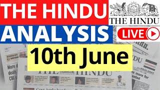 10th June 2023  The Hindu Newspaper Analysis  Live Current Affairs for UPSC IAS by Sahil Saini