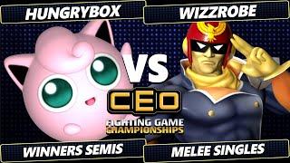 CEO 2024  TOP 8 - Hungrybox Jigglypuff Vs. Wizzrobe Captain Falcon Smash Melee - SSBM