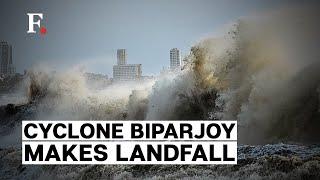 Cyclone Biparjoy Makes Landfall Between Indias Gujarat & Pakistans Karachi Region