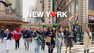 4KNYC Spring WalkStrolling in Midtown Manhattan 7th Ave to 1st Ave  Apr 2024