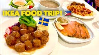 IKEA Swedish Restaurant Manila Food Trip  Swedish Meatballs  Baked Salmon  Marinated Salmon